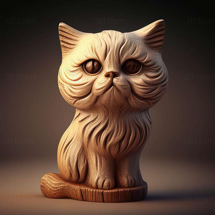 3D model Flour cat famous animal (STL)